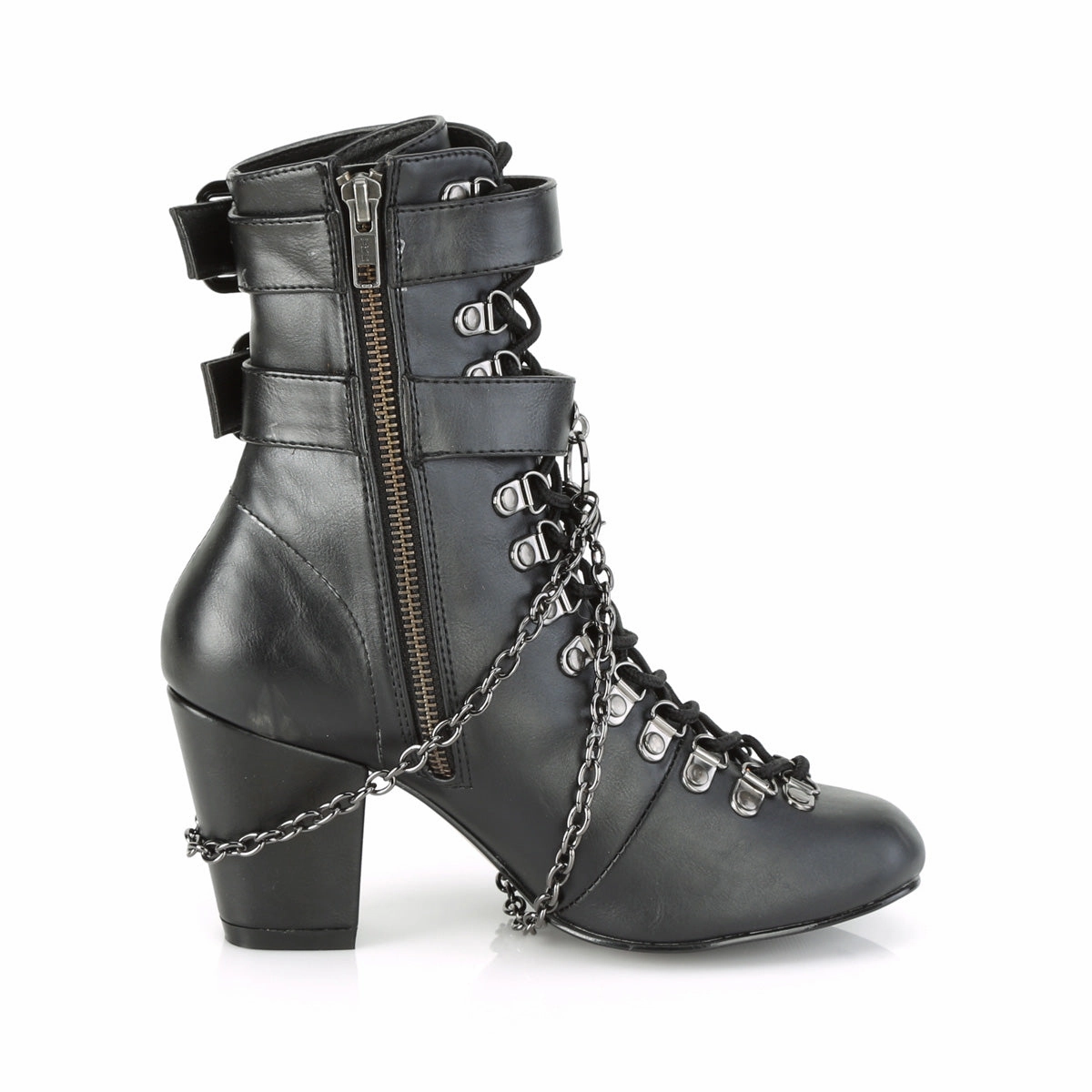 VIVIKA-128  Black Vegan Leather