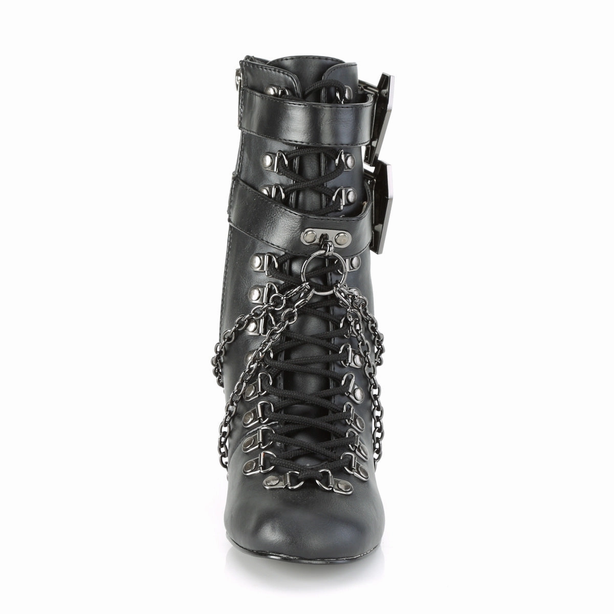 VIVIKA-128  Black Vegan Leather
