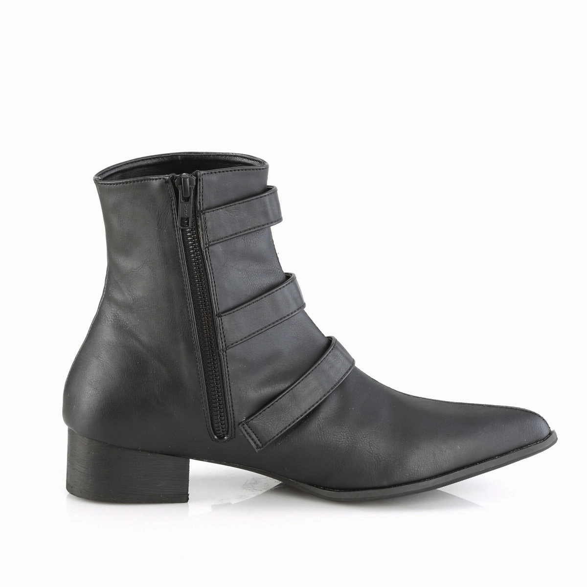 WARLOCK-50-B  Black Vegan Leather