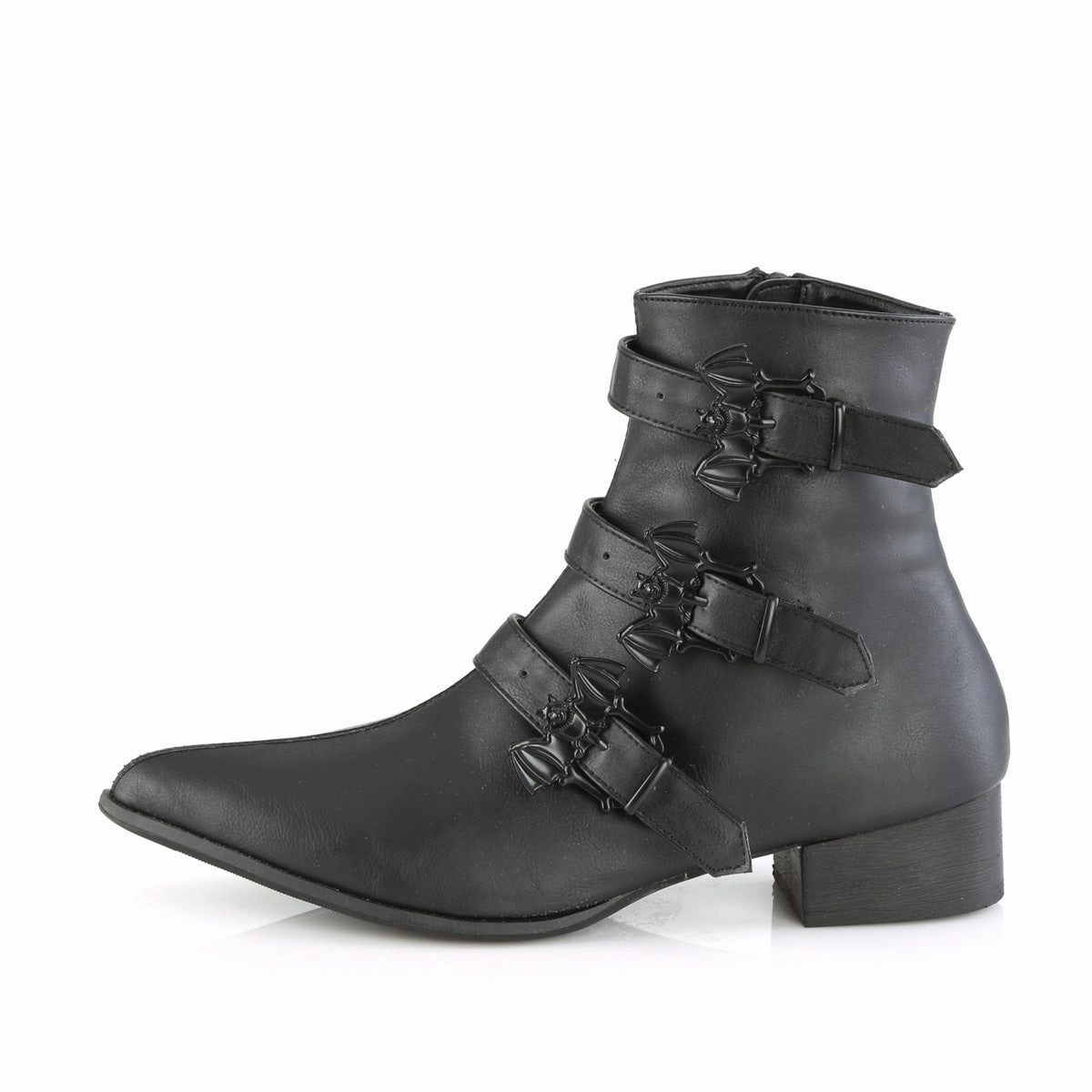 WARLOCK-50-B  Black Vegan Leather