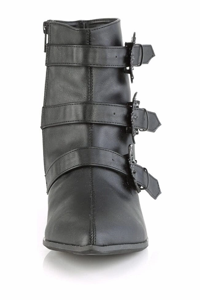 WARLOCK-50-B Vegan Leather Ankle Boot (Unisex)