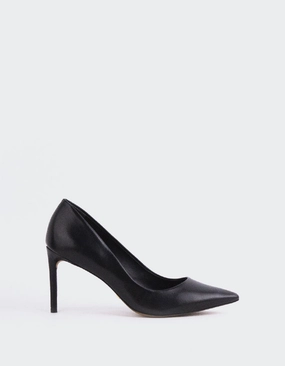Zinnia Black Leather